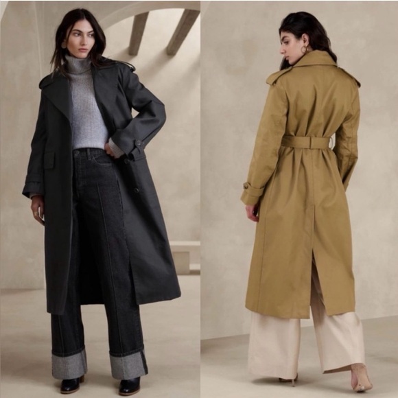NWT banana republic XXL Timeless Trench Coat - Picture 3 of 8